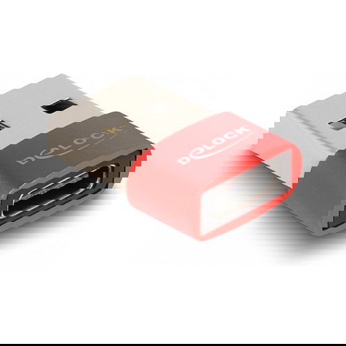 DELOCK Adaptador USB 2.0 USB Tipo-A Macho a USB Type-C Hembra Rojo