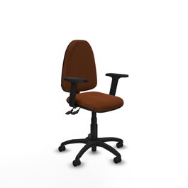 PIQUERAS Y CRESPO Silla de oficina Aýna Marrón con mecanismo de doble maneta