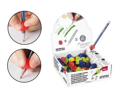 Liderpapel Adaptador de lápiz caja de 100 unidades en colores surtidos Liderpapel Adaptador de lápiz caja de 100 unidades en colores surtidos