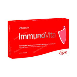 VITAE Inmunovita 30 Cápsulas para el Sistema Inmune con Vitamina D3, B6 y Zinc
