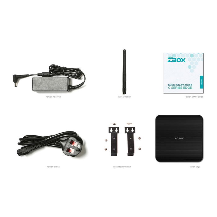 Zotac ZBOX CI343 NANO Mini-PC Barebone Intel N100 2xDDR5 SODIMM SATA M.2