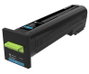 Lexmark Cartucho de Tóner 72K2XCE Cian XXL