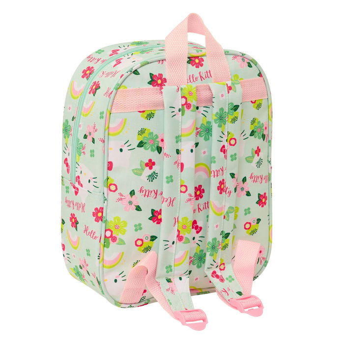 Mochila Escolar Hello Kitty Verde Rosa 22 x 27 x 10 cm 3D Mochila Escolar Hello Kitty Verde Rosa 22 x 27 x 10 cm 3D
