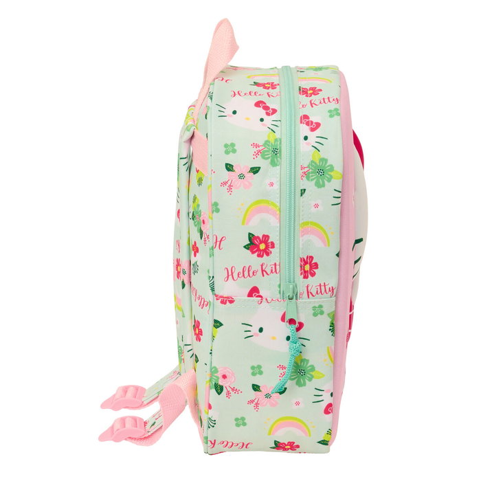 Mochila Escolar Hello Kitty Verde Rosa 22 x 27 x 10 cm 3D Mochila Escolar Hello Kitty Verde Rosa 22 x 27 x 10 cm 3D