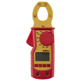 Wiha 45219 Pinza Amperimétrica para Corriente Hasta 400A, Tensión 1000V CAT IV con Pantalla LCD y Función RF