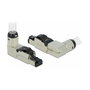 DeLOCK Conector RJ-45 Cat.6A en metal sesgado Gris