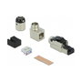 DeLOCK Conector RJ-45 Cat.6A en metal sesgado Gris