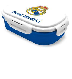 Kids Euroswan Sandwichera Real Madrid con Compartimentos y Tenedor, Rectangular Lunch Box Hot Wheels