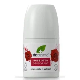 DR. ORGANIC Desodorante Rosa De Damasco 50ml - Desodorizante Eficaz Suave - Apto para Veganos