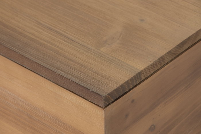 DKD Home Decor Mesa de Centro Plegable de Hierro y Abeto