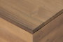 DKD Home Decor Mesa de Centro Plegable de Hierro y Abeto