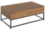 DKD Home Decor Mesa de Centro Plegable de Hierro y Abeto
