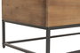 DKD Home Decor Mesa de Centro Plegable de Hierro y Abeto