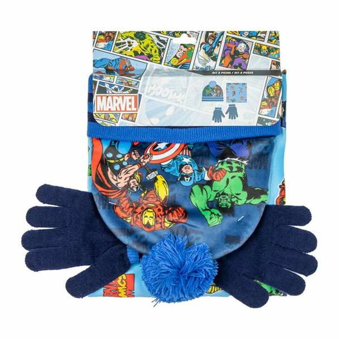 Cerdá Conjunto de 3 Piezas Snood Avengers (Gorro, Braga de Cuello y Guantes) Rojo