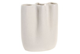 DKD Home Decor Jarron Blanco Ceramica 12 x 23.5 x 19.5 cm (4 Unidades)