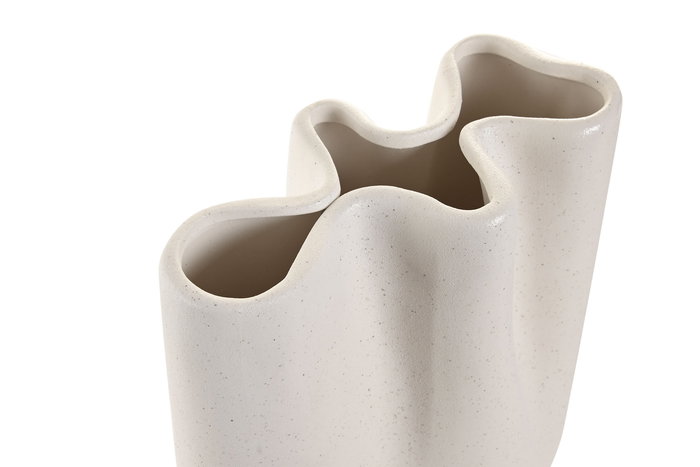 DKD Home Decor Jarron Blanco Ceramica 12 x 23.5 x 19.5 cm (4 Unidades)