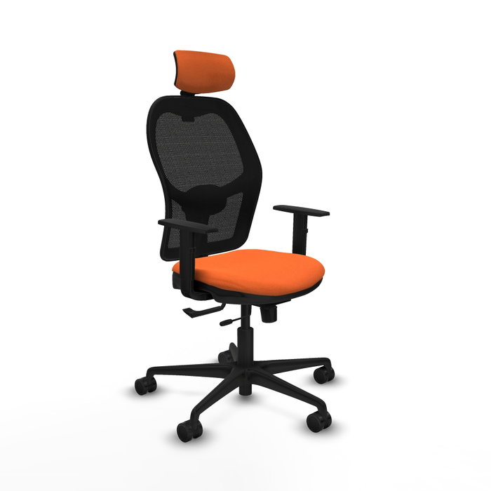 PIQUERAS Y CRESPO Silla de oficina Jorquera Naranja y Negro PIQUERAS Y CRESPO Silla de oficina Jorquera Naranja y Negro