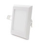 Placa LED Cuadrada 6W 470Lm Luz Blanca Natural 4200K Empotrable Ultrafina 108x108mm Interior IP25 40.000H GR-RD-NP-06-W