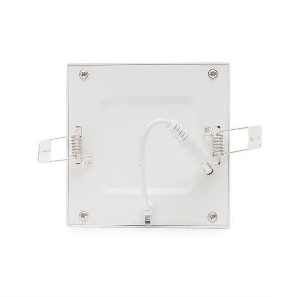 Placa LED Cuadrada 6W 470Lm Luz Blanca Natural 4200K Empotrable Ultrafina 108x108mm Interior IP25 40.000H GR-RD-NP-06-W