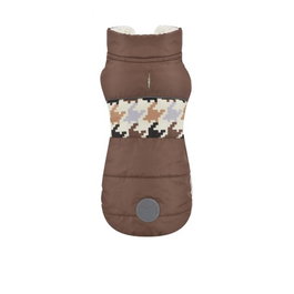 Nayeco Chaqueta Praga para Perro 20 cm Marrón Repelente al Agua Interior Borreguito