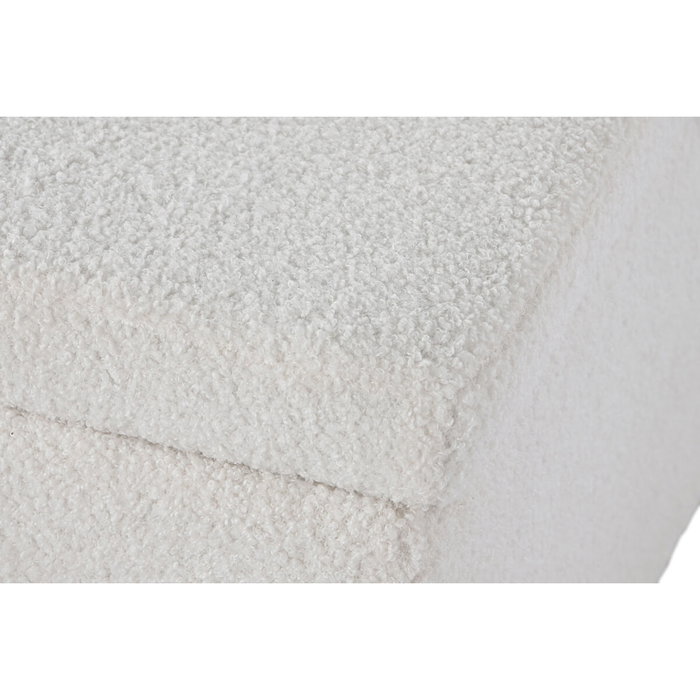 DKD Home Decor Descalzadora de Poliéster y MDF Blanco