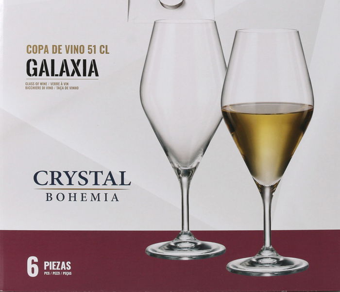 Bohemia Set 6 Copas Vino 510cc Colección Galaxia (4 Cajas)