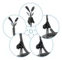Aisens Organizador de cables en espiral 25mm Negro 10m
