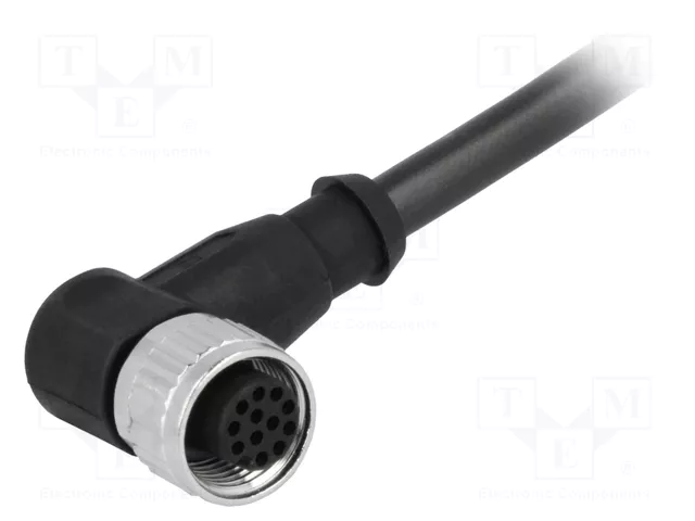 HARTING Conector M12 Hembra 12 Pines Angular 90° con Cable 2m HARTING Conector M12 Hembra 12 Pines Angular 90° con Cable 2m