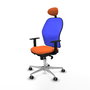 PIQUERAS Y CRESPO Silla de oficina Jorquera Naranja y Azul