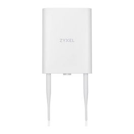 Zyxel NWA55BE Access Point NebulaFlex WiFi 7 AXE, 5100 Mbps, Doble Banda (2.4 GHz y 5 GHz), PoE, 802.11be, Administración en la Nube, IP55, Blanco