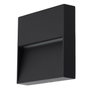 Aplique LED Exterior 7W 2700K IP54 Rectangular Negro Aluminio Iluminación Pared