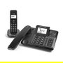 Doro Comfort 4005 Combo - Teléfono DECT/analógico con contestador automático, altavoz, pantalla, 50 entradas y 2 móviles incluidos