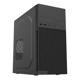Approx APPC-401F Caja Micro ATX con Fuente de Alimentación 500W Incluida, Color Negro, 2 Bahías 3.5', 3 Bahías 2.5', USB 3.0, USB 2.0, Medidas 325 x 170 x 350 mm