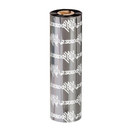 Zebra 2300 Wax Cinta Térmica de Transferencia 33 mm 74 m Negro (12 unidades)