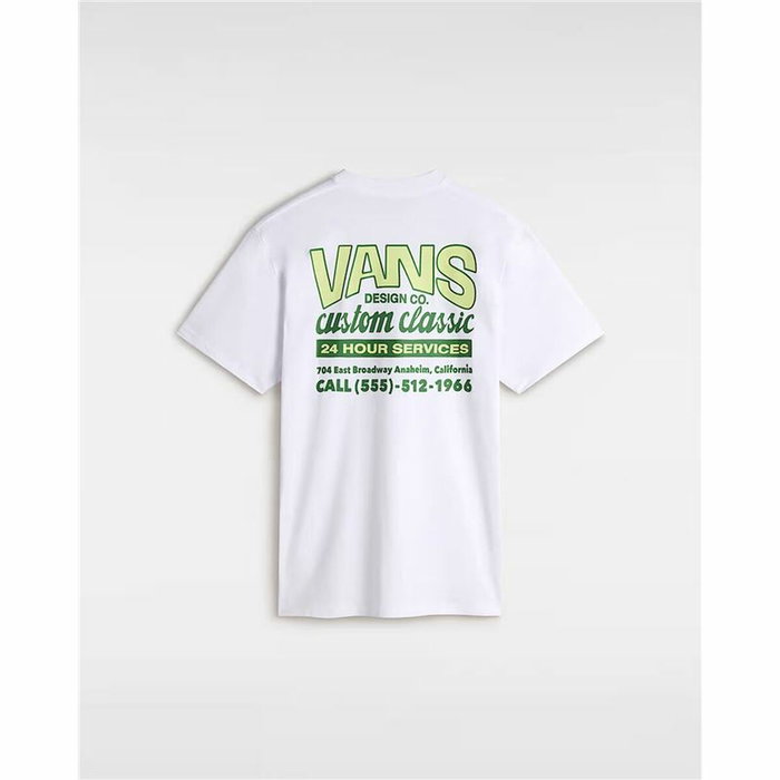 Camiseta de Manga Corta Hombre Vans Shop Front SS Blanco