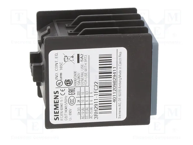SIEMENS 3RH2911-1FC22 Contactores Auxiliares S0, S00, S2 SIEMENS 3RH2911-1FC22 Contactores Auxiliares S0, S00, S2