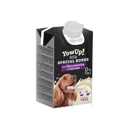 Yow Up! Leche Perro 250 mL Caja 12Unids - Funcional Sin Lactosa, Huesos Fuertes, Glucosamina y Condroitina