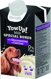 Yow Up! Leche Sin Lactosa Para Perros 12x250ml Con Condroitina, Glucosamina y Vitamina D3