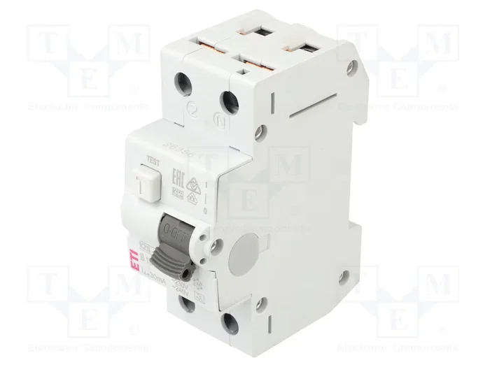 ETI POLAM RCBO KZS KZS-2M A B10/0.03 2 polos 10A 30mA ETI POLAM RCBO KZS KZS-2M A B10/0.03 2 polos 10A 30mA
