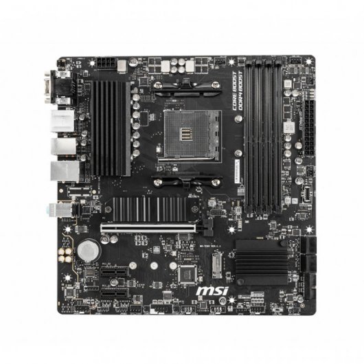 MSI Placa Base B550M PRO-VDH AMD AM4 Micro-ATX, Socket AM4, DDR4, PCIe 4.0, 2x M.2, HDMI, DisplayPort, Audio Boost, Realtek LAN
