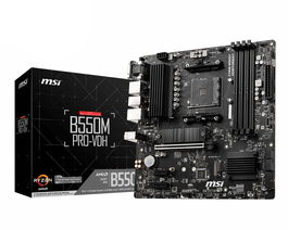 MSI Placa Base B550M PRO-VDH AMD AM4 Micro-ATX, Socket AM4, DDR4, PCIe 4.0, 2x M.2, HDMI, DisplayPort, Audio Boost, Realtek LAN