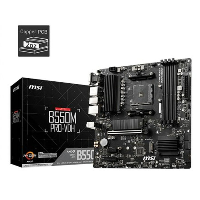 MSI B550M PRO-VDH Micro ATX AMD B550