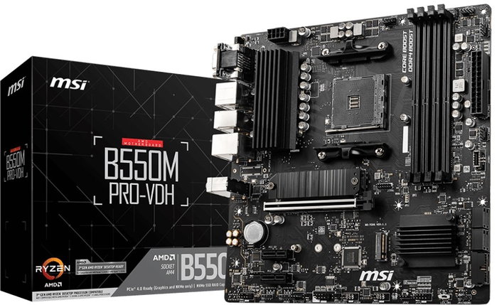MSI B550M PRO-VDH Micro ATX AMD B550