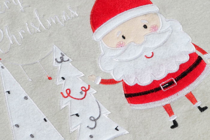 DKD Home Decor Base para árbol de Navidad de Poliéster 80x80x2 cm (Surtido de 2 unidades)