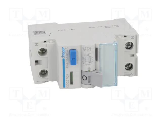 HAGER Interruptor diferencial 40A 30mA 1+N