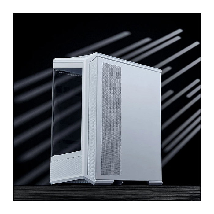 Jonsbo D400 Caja de PC Midi Tower ATX con Vidrio Templado - Blanco