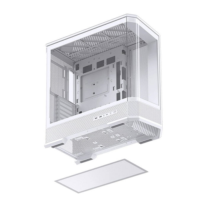 Jonsbo D400 Caja de PC Midi Tower ATX con Vidrio Templado - Blanco
