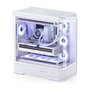 Jonsbo D400 Caja de PC Midi Tower ATX con Vidrio Templado - Blanco