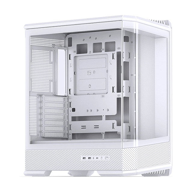 Jonsbo D400 Caja de PC Midi Tower ATX con Vidrio Templado - Blanco