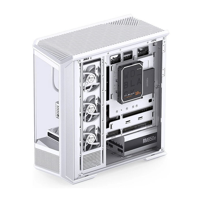 Jonsbo D400 Caja de PC Midi Tower ATX con Vidrio Templado - Blanco